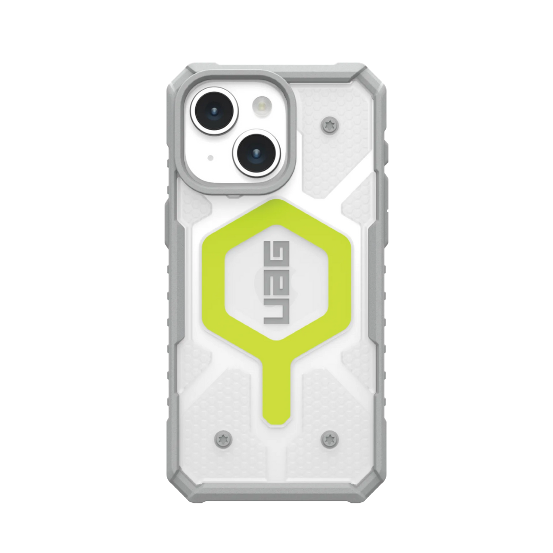 Hoesje iPhone Magsafe Pathfinder Transparant UAG Voor pentru iPhone 13 Active Neon - SAINT CLARE