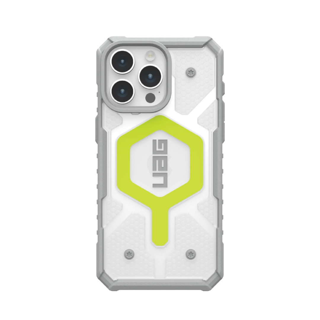 Hoesje iPhone Magsafe Pathfinder Transparant UAG Voor pentru iPhone 14 Pro Active Neon - SAINT CLARE