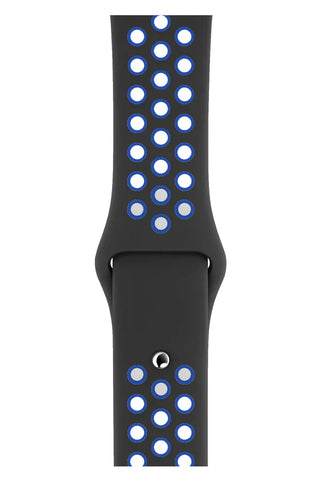 Horlogeband Apple Watch Sport Siliconen Black Blue - SAINT CLARE
