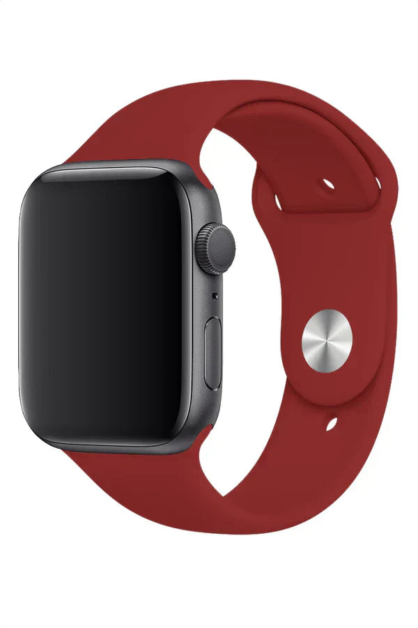 Horlogeband Apple Watch Siliconen Clasic Falu Red - SAINT CLARE