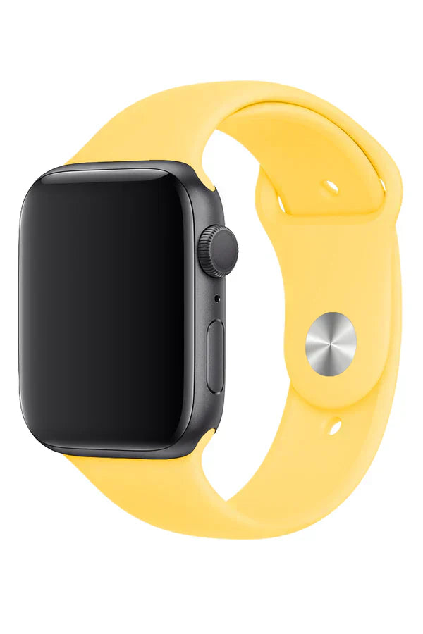 Horlogeband Apple Watch Siliconen Clasic Pastel Yellow - SAINT CLARE