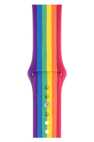 Horlogeband Apple Watch Siliconen Clasic Rainbow - SAINT CLARE