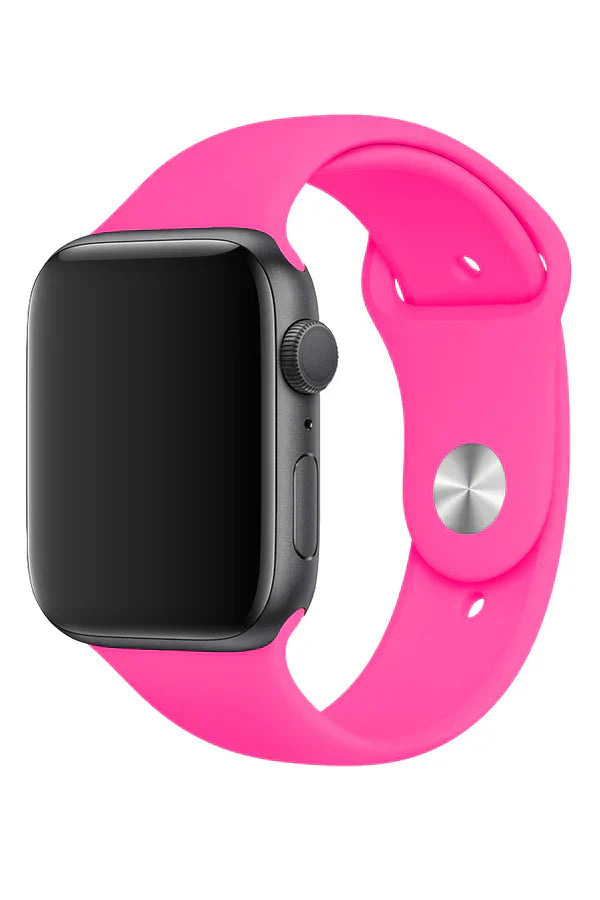 Horlogeband Apple Watch Siliconen Clasic Candy Pink - SAINT CLARE