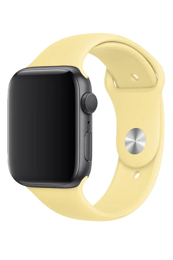 Horlogeband Apple Watch Siliconen Clasic Pale Yellow - SAINT CLARE