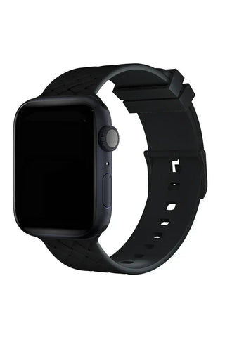 Horlogeband Apple Watch Siliconen Designo Black - SAINT CLARE