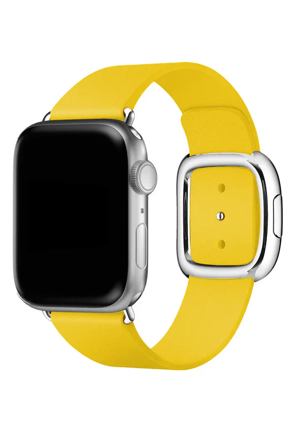 Horlogeband Apple Watch Leer Harmony Yellow - SAINT CLARE